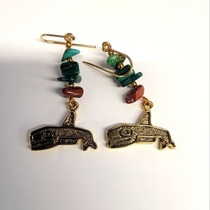 Vintage Native American Dangle Earrings